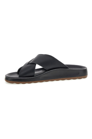 Schwarze Hausschuhe mit gekreuzten Riemen Fly flot 90780244ZZ