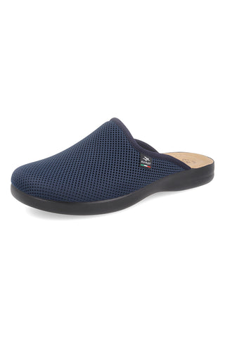 Blaue Hausschuhe mit anatomischem, rutschfestem Fußbett Fly Flot 90P70118FB