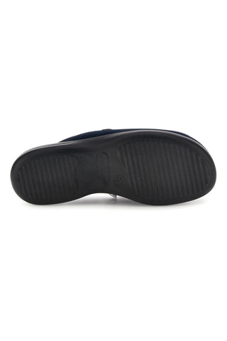 Blaue Hausschuhe mit anatomischem, rutschfestem Fußbett Fly Flot 90P70118FB