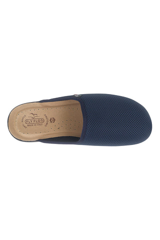 Blaue Hausschuhe mit anatomischem, rutschfestem Fußbett Fly Flot 90P70118FB