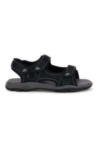 Sandali neri con strappi in velcro Jerpoint CN6