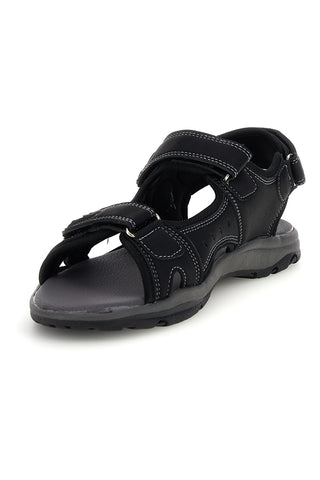 Schwarze Sandalen mit Klettverschluss Jerpoint CN6