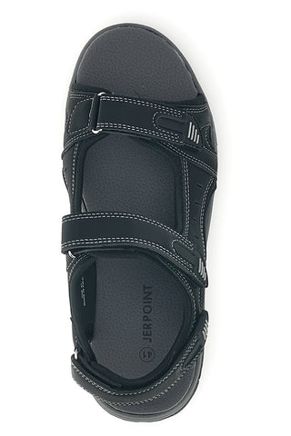 Schwarze Sandalen mit Klettverschluss Jerpoint CN6