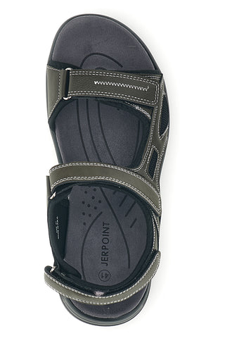Sandali verdi con strappi in velcro Jerpoint CN8