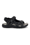 Schwarze Sandalen mit Klettverschluss Jerpoint CN20