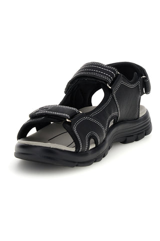Schwarze Sandalen mit Klettverschluss Jerpoint CN20