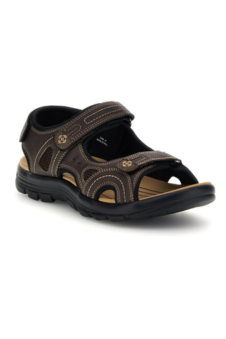 Braune Sandalen mit Klettverschluss Jerpoint CN20