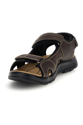 Braune Sandalen mit Klettverschluss Jerpoint CN20