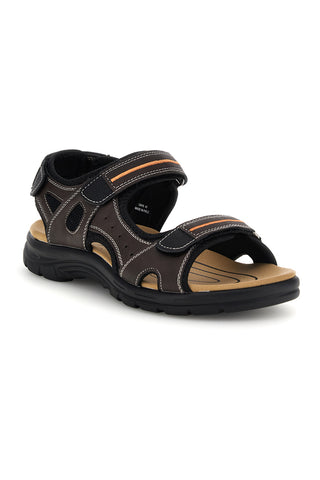 Braune Sandalen mit Klettverschluss Jerpoint CN15