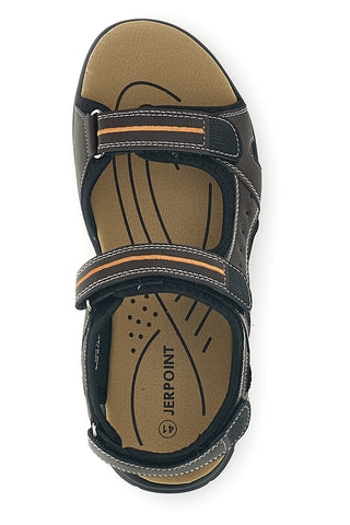 Braune Sandalen mit Klettverschluss Jerpoint CN15
