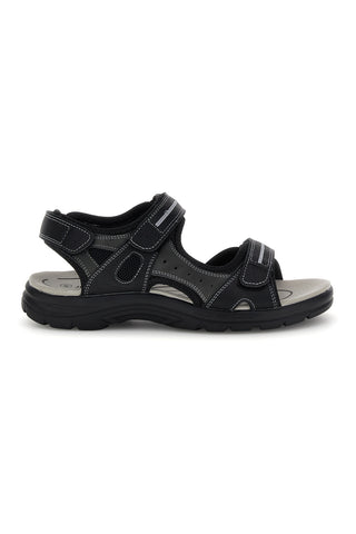 Sandali grigi con strappi in velcro Jerpoint CN15