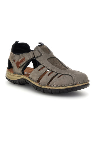 Sandali grigi in vera pelle traforata Pittarello eco 2613004