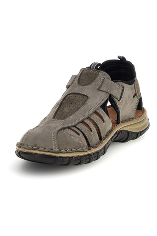 Sandali grigi in vera pelle traforata Pittarello eco 2613004