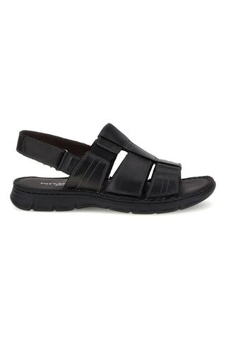 Sandali neri in vera pelle Pittarello eco 2617985