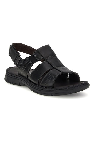 Pittarello eco schwarz Leder Sandalen 2617985