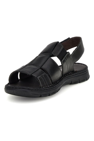 Pittarello eco schwarz Leder Sandalen 2617985