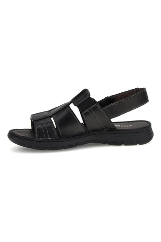 Pittarello eco schwarz Leder Sandalen 2617985