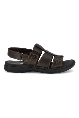 Sandali marroni in vera pelle Pittarello eco 2617985