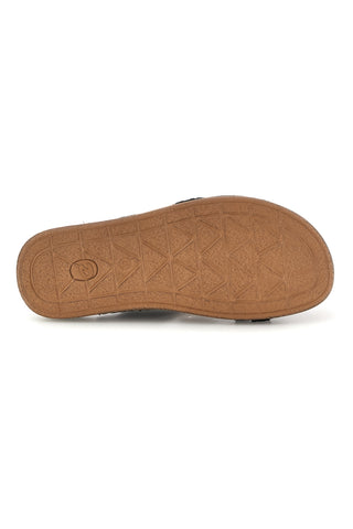 Blaue Leder Hausschuhe Jerpoint 10104BESY