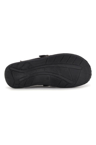 Pantoffeln Braun Leder Einlegesohle mit Schnalle Jerpoint 620PS