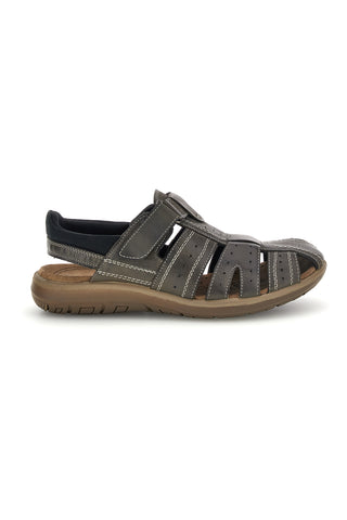 Sandali grigi con strappo in velcro Fly dinamic FD29