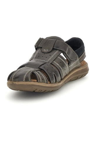 Graue Sandalen mit Klettverschluss Fly dinamic FD29