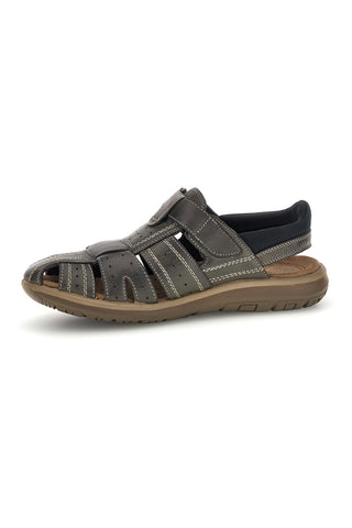 Graue Sandalen mit Klettverschluss Fly dinamic FD29