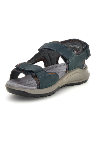 Herren Blau Leder Sandalen Fly Dinamic FD505 | Pittarello