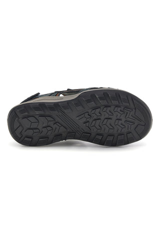 Herren Blau Leder Sandalen Fly Dinamic FD505 | Pittarello