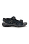 Blaue Sandalen aus echtem Leder mit Riemenverschluss Fly dynamic FD07