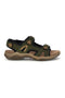 Grüne Sandalen aus echtem Leder mit Riemenverschluss Fly dynamic FD07