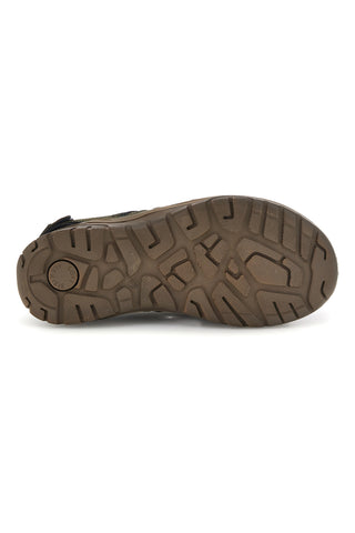 Grüne Sandalen aus echtem Leder mit Riemenverschluss Fly dynamic FD07