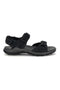 Sandali nero in vera pelle con chiusure a strappo Fly dynamic FD10