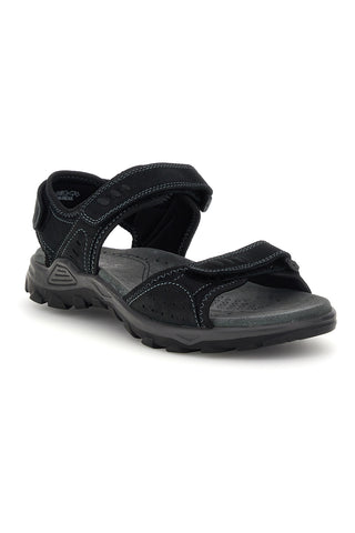 Blaue Sandalen aus echtem Leder mit Klettverschlüssen Fly dynamic FD10