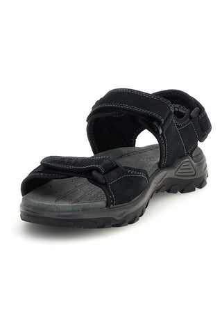 Blaue Sandalen aus echtem Leder mit Klettverschlüssen Fly dynamic FD10