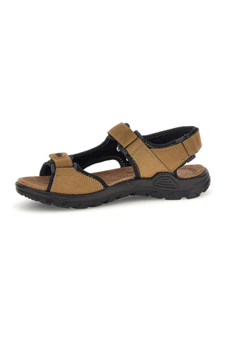Sandalen aus echtem Leder in Taupe mit Riemenverschluss Fly dynamic FD11