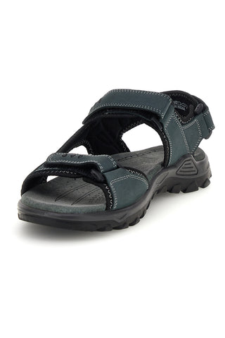 Sandali blu in vera pelle con chiusura a strappo Fly dynamic FD11