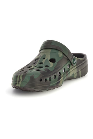 Woz grün camouflage clog hausschuhe 1