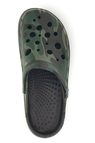 Woz grün camouflage clog hausschuhe 1
