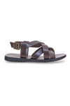 Sandali marroni con fasce incrociate Pittarello Sun 4415