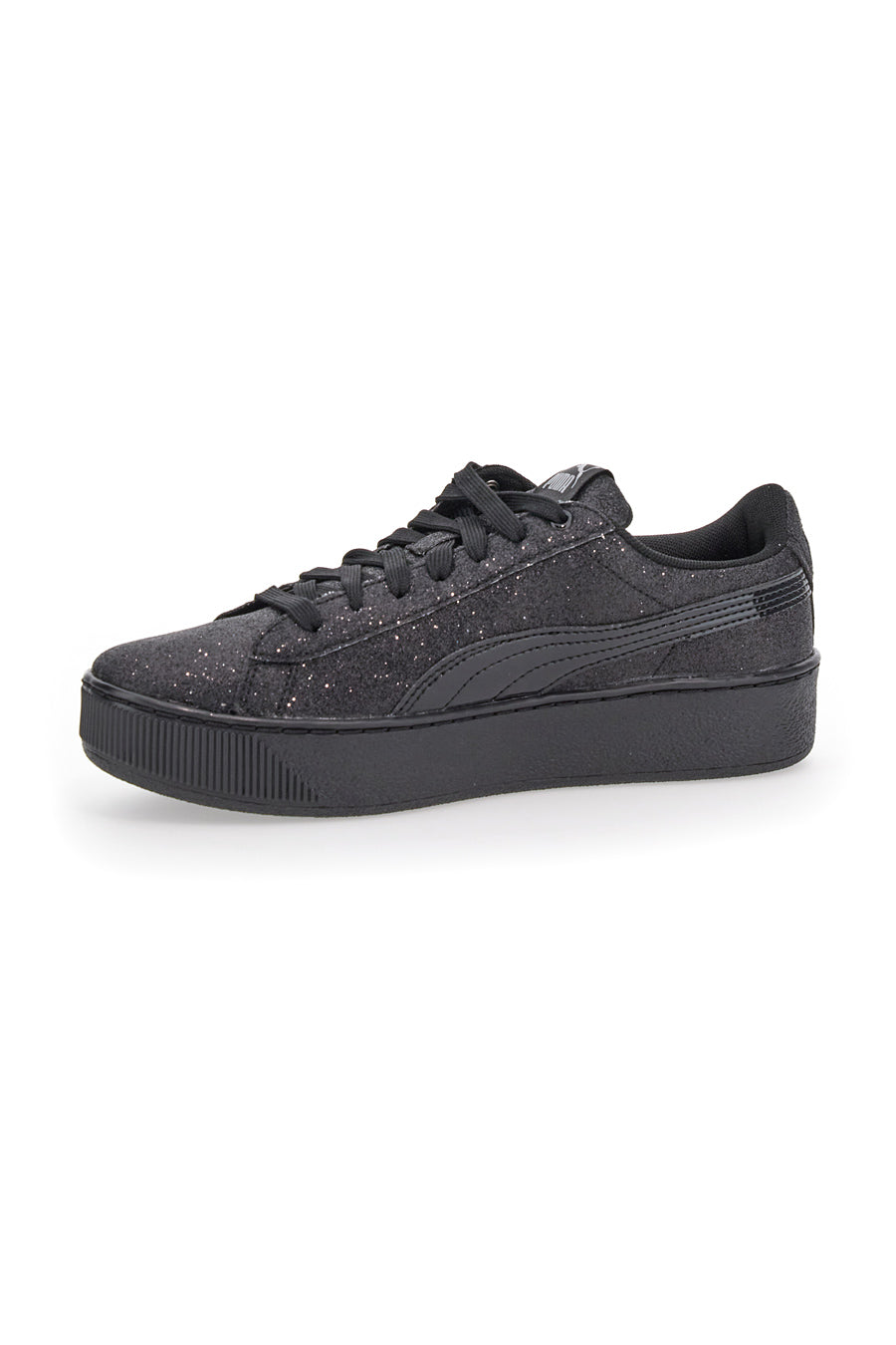 Puma Vikky Platform Glitz Jr Schwarze Turnschuhe für Mädchen