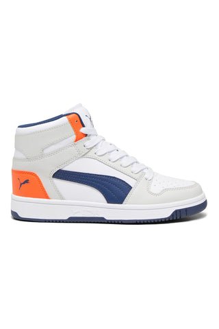 Sneakers Mid-Cut Puma Rebound Layup Sl Jr Bianche e Blu