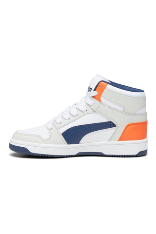 Sneakers Mid-Cut Puma Rebound Layup Sl Jr Bianche e Blu