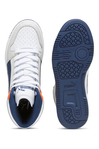 Sneakers Mid-Cut Puma Rebound Layup Sl Jr Bianche e Blu