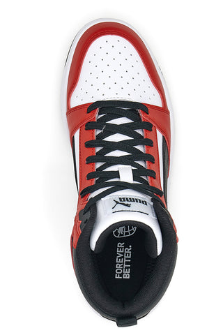 Sneakers Puma Rebound V6 Bianche/Rosse