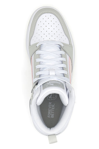 Puma Rebound V6 Weiß/Rosa Turnschuhe