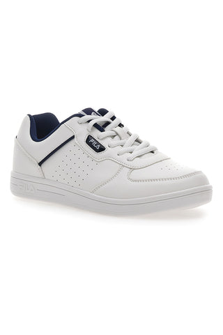 Sneakers Bianche e Blu Fila C. Court Teens