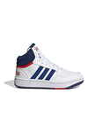 Adidas Hoops Mid 3 K Basketballschuhe in Weiß und Blau