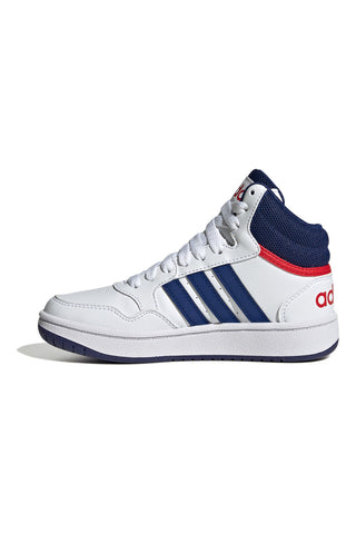 Adidas Hoops Mid 3 K Basketballschuhe in Weiß und Blau
