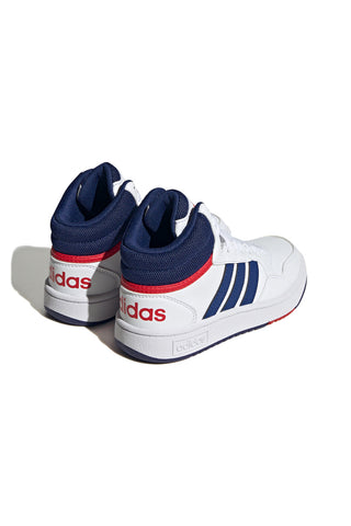 Adidas Hoops Mid 3 K Basketballschuhe in Weiß und Blau